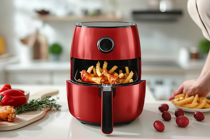 Air fryer z pojedynczym wentylatorem